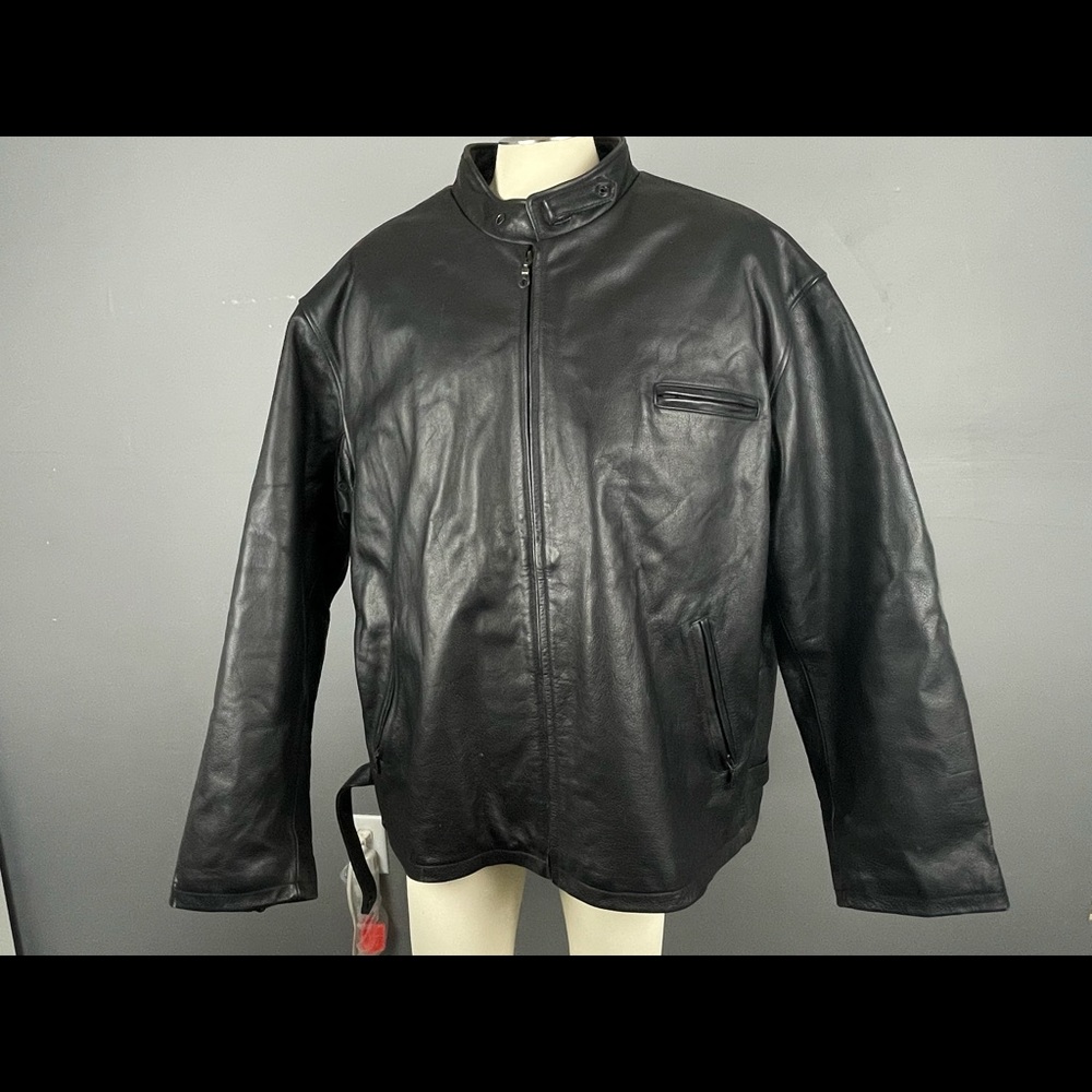 St John’s Bay Leather Jacket Big & Tall 4XL